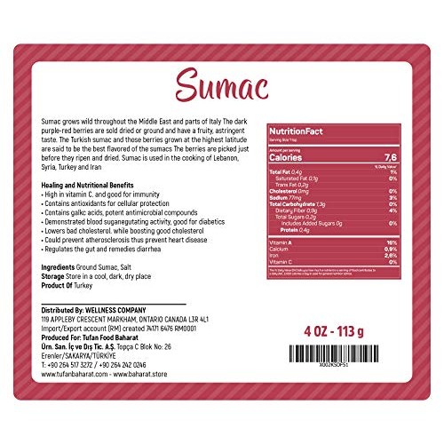 All Natural Turkish Sumak 4 Oz Premium Quality All Natural Turki