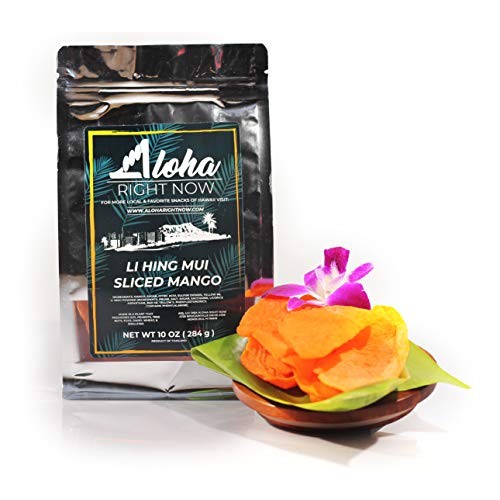 Aloha Right Now Premium Dried Li Hing Mango Slices | Hawaiian Dr