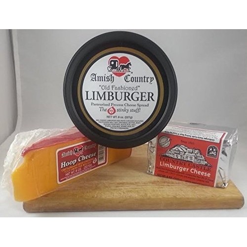 Amish County Cheese Set 3 Cheeses. County Castle Limburger, Am