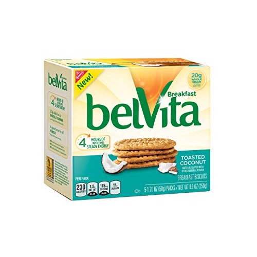 Belvita Breakfast Biscuits, Toasted Coconut, 8.8 Ounce Pack Of 2