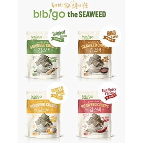 Bibigo Oven Baked Brown Rice And Seaweed Crisps 20G Pack Of 2