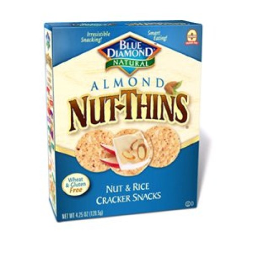 Blue Diamond Almond Nut-Thins, Nut And Rice Cracker 4.25 Ozpack
