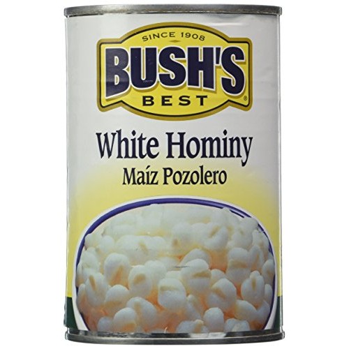 Bushs Best, White Hominy, 15.5Oz Can Pack Of 6