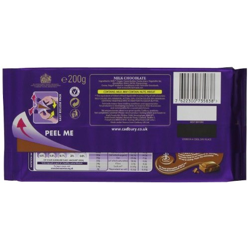 Cadbury Dairy Milk Chocolate Bar 200 G Pack Of 7