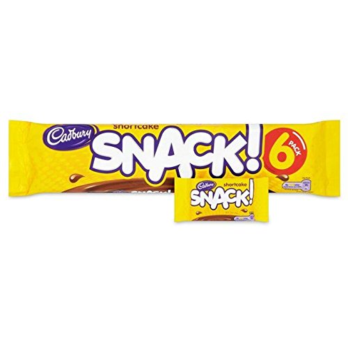 Cadbury Shortcake Snack Bars 6 x 21g - Pack of 2