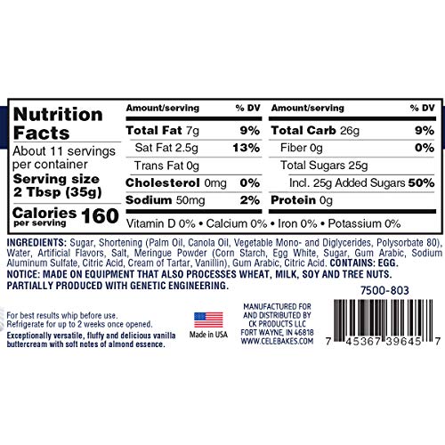 Celebakes by CK Products Whimsical White Buttercream Premium Ici...