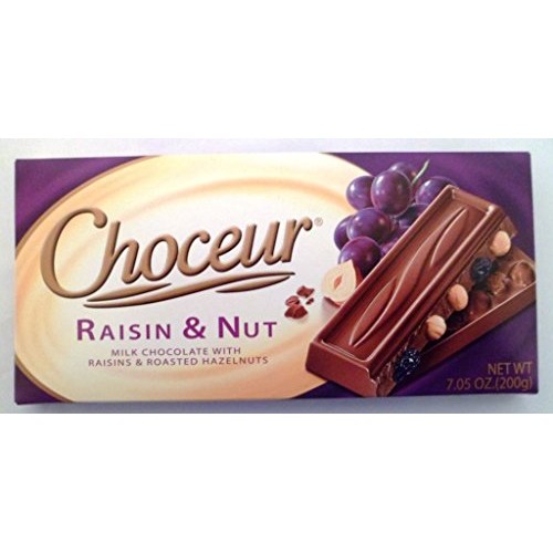 Choceur 1 Smooth Creamy Chocolate With Raisins &Amp; Hazelnuts, 200G