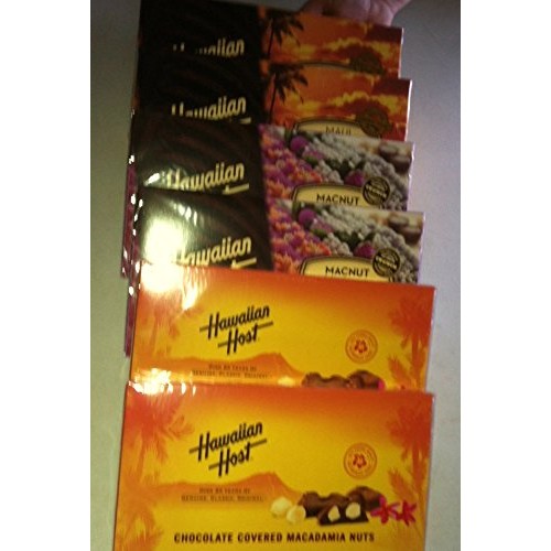 Chocolate Covered Macadamia Variety 6 Pack Maui Caramacs, Macnu