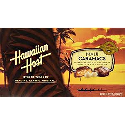 Chocolate Covered Macadamia Variety 6 Pack Maui Caramacs, Macnu