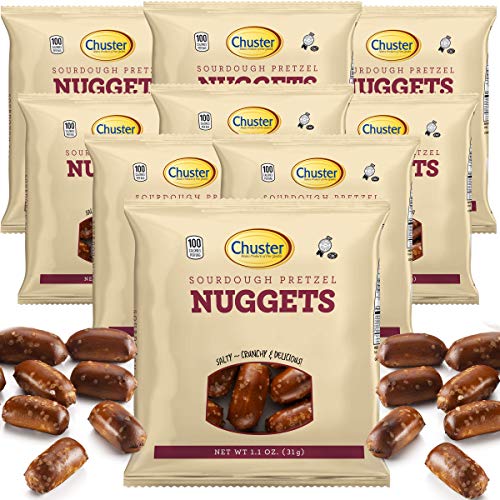 Chuster Sourdough Pretzels Nuggets | Bulk 24 Individual 100 Calo
