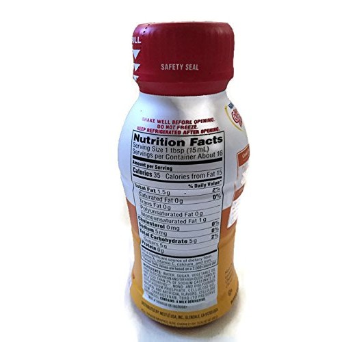 Coffee-Mate Hazelnut Liquid Creamer, 8 Fluid Ounce Bottle, Refri