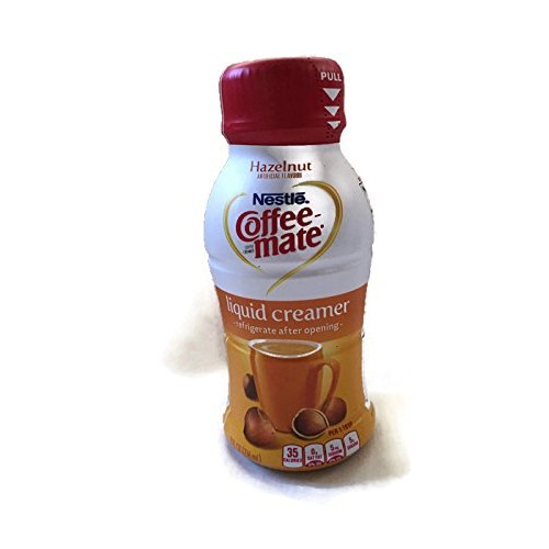 Coffee-Mate Hazelnut Liquid Creamer, 8 Fluid Ounce Bottle, Refri