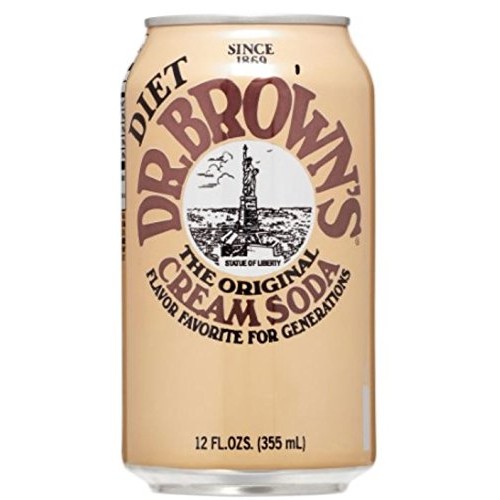 Dr. Browns Diet Cream Soda, 12Oz Can Pack Of 18, Total Of 216 Oz