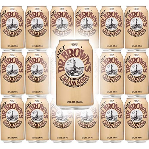 Dr. Browns Diet Cream Soda, 12Oz Can Pack Of 18, Total Of 216 Oz