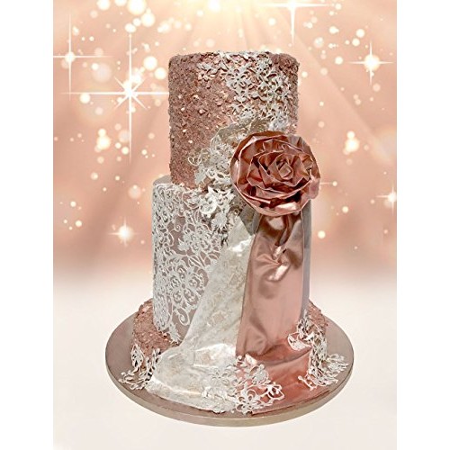 Edible Flakes Rose Gold Love, 6 Grams By Crystal Candy