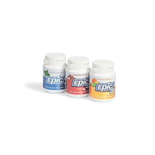 Epic Dental 100% Xylitol-Sweetened Breath Mints, All 3 Flavors B