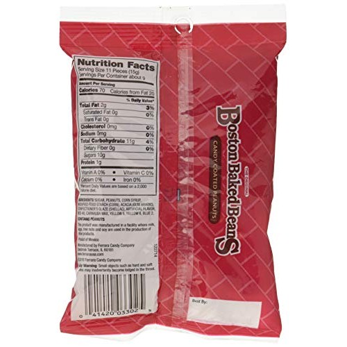 Boston Baked Beans Candy Coated Peanuts, 5 Oz