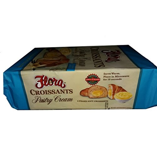 Flora Croissants Pastry Cream, Filled And Ready To Eat, Oven Bak