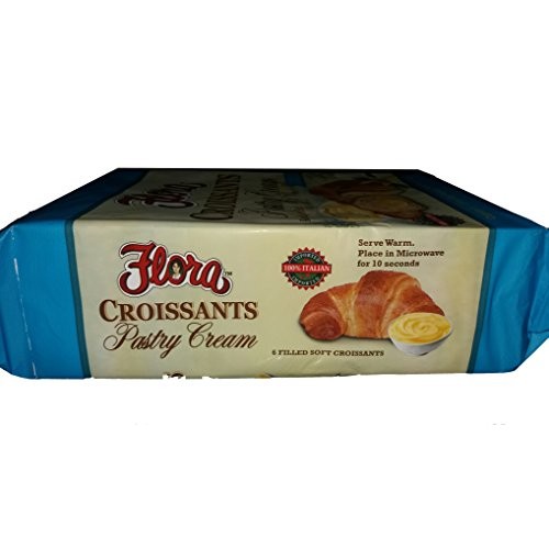 Flora Croissants Pastry Cream, Filled And Ready To Eat, Oven Bak