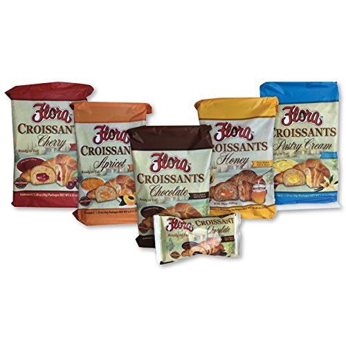 Flora Croissants Pastry Cream, Filled And Ready To Eat, Oven Bak