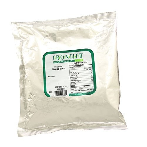Frontier Natural Products Powdered Baking Soda -- 16 Oz - 2 Pc