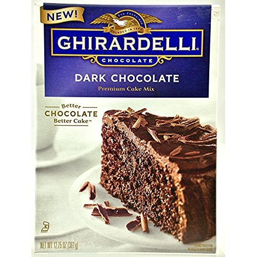Ghirardelli Dark Chocolate Premium Cake Mix 12.75 oz 2 Pack