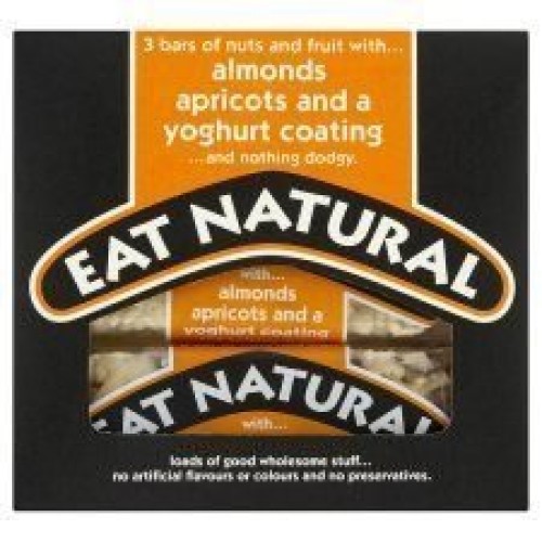 Eat Natural Yoghurt Coated Almond &Amp; Apricot Bars 3X50G