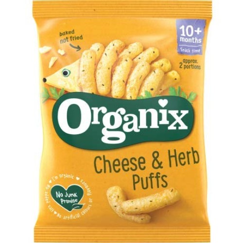 Organix Goodies Organic Puffs - Cheese &Amp; Herb 12Mth+ 15G
