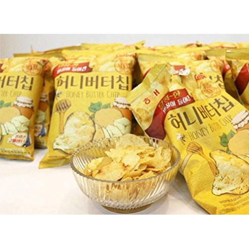 Haitai Honey Butter Chips Sweet Fried Potato Snacks Crisps, 2.1O