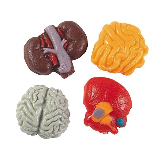 Halloween Organ Harvest Gummy Candy 38 Pack Mixed fruit flavors