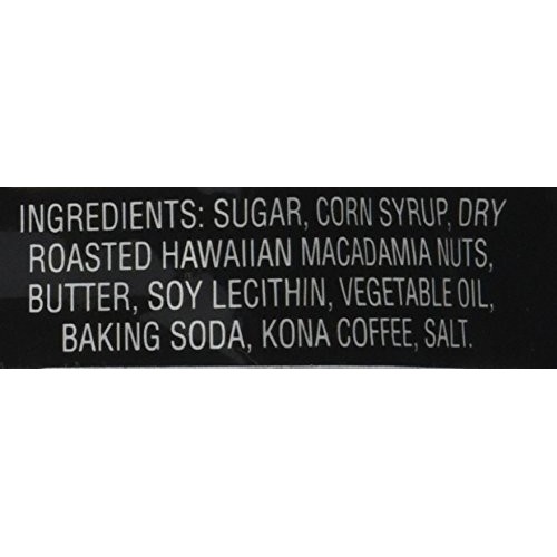 Hamakua Kona Coffee Macadamia Nut Brittle 100% Hawaiian Large 1