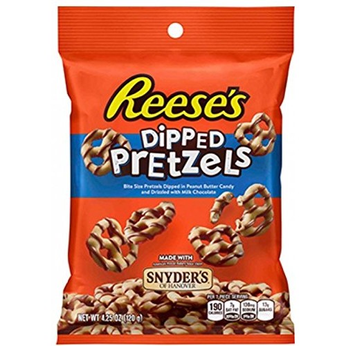 Hersheys Dipped Pretzels | Reeses Chocolate Dipped Pretzel | V