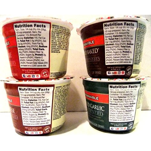 Idahoan Mashed Potatoes Microwavable Single Serve Cups Variety 1