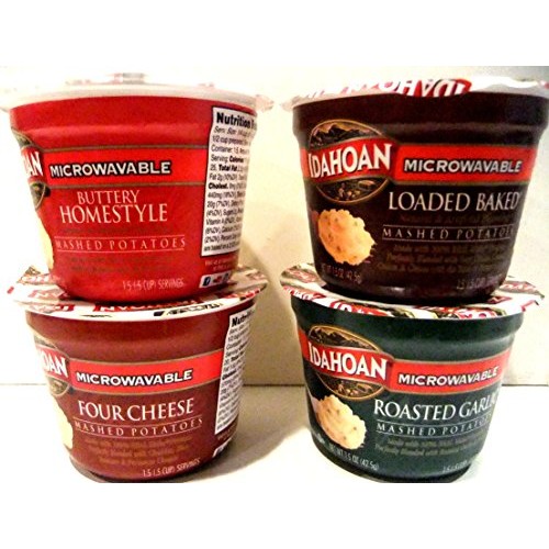 Idahoan Mashed Potatoes Microwavable Single Serve Cups Variety 8