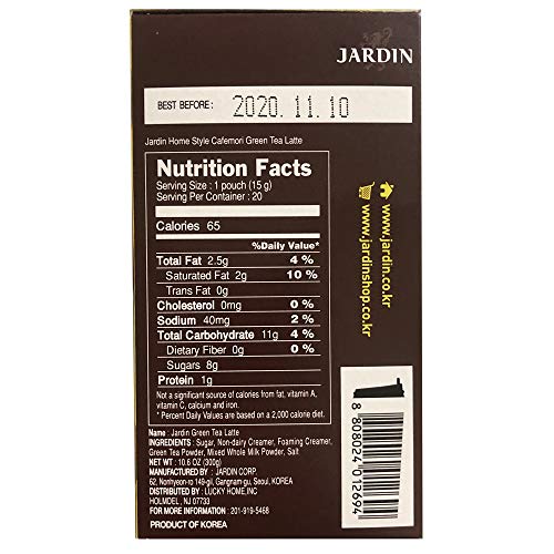 Jardin Home Style Cafe Mori Green Tea Latte Instant Mix Packets ...