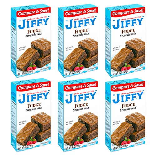 Jiffy Fudge Brownie Mix, 8 Ounce Boxes Pack Of 6