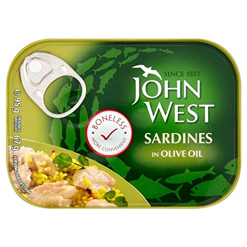John West Skinless &Amp; Boneless Sardines In Olive Oil 95G - Pack