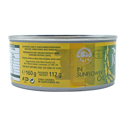 John West Tuna Chunks Sunflower Oil 4 X 160G
