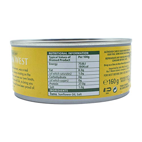 John West Tuna Chunks Sunflower Oil 4 X 160G