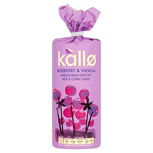Kallo Blueberry &Amp; Vanilla Rice &Amp; Corn Cakes 120G