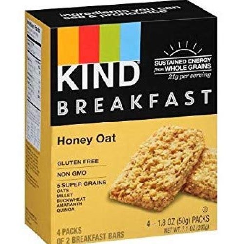 Kind Breakfast Bars New Variety 5 Pack. 1 Box Of Each: Dark Choc