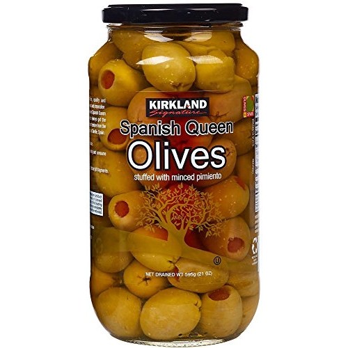 Kirkland Signature Spanish Queen Olives Stuffed With Minced Pimi