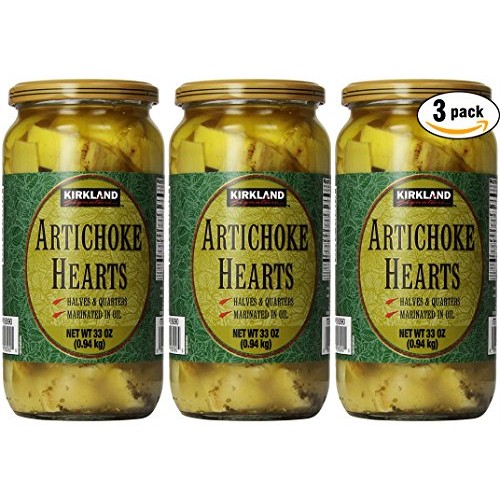 Kirkland Signature Artichoke Hearts, 33Oz Jar Pack Of 3, Total