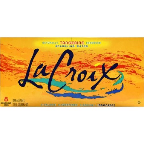 Lacroix Sparkling Water, Tangerine, 12Oz Can Pack Of 8, Total O