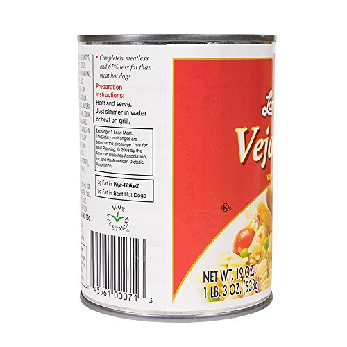 Loma Linda - Vegetarian - Veja-Links 19 Oz. Pack Of 6 - Kosher