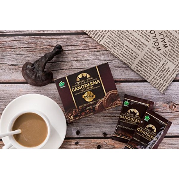 Ganoderma Coffee - Instant 4-in-1 Reishi Coffee10 Sachets. Nut...