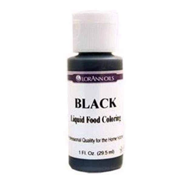 LorAnn Black Liquid Food Coloring, 4 Ounce