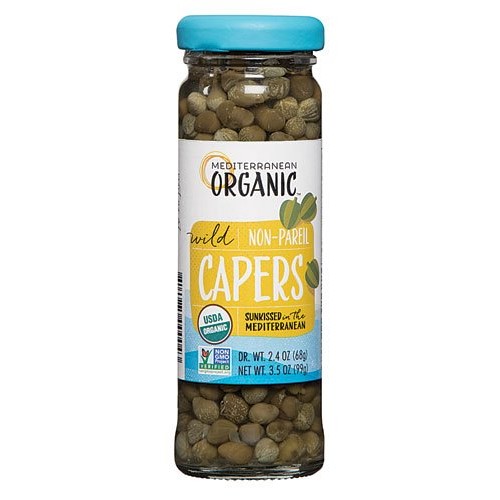 Mediterranean Organic Wild Capers Non-Pareil -- 3.5 Oz - 2 Pc