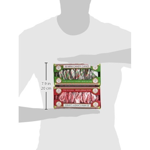 Mini Candy Cane Pack - Two 30 Ct Boxes: 1 Cherry, 1 Peppermint