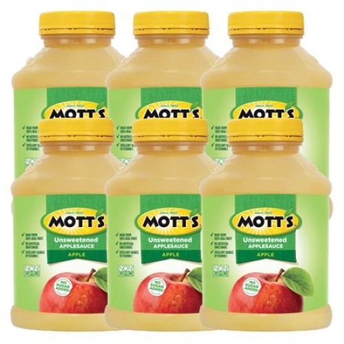 Motts Unsweetened Applesauce 46 Oz. Ea., 6 Ct.